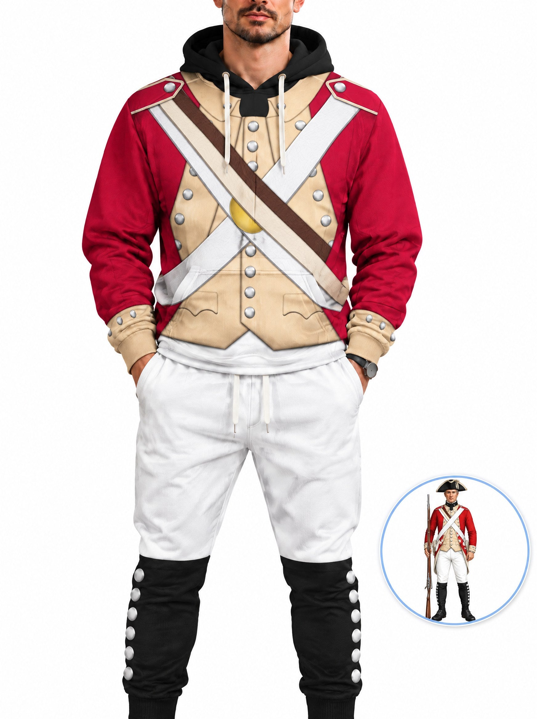 homecostumes hb british marine centre company 1776 1783 uniform all over print hoodie sweatshirt t shirt tracksuit cshbc016 costumes cosplay