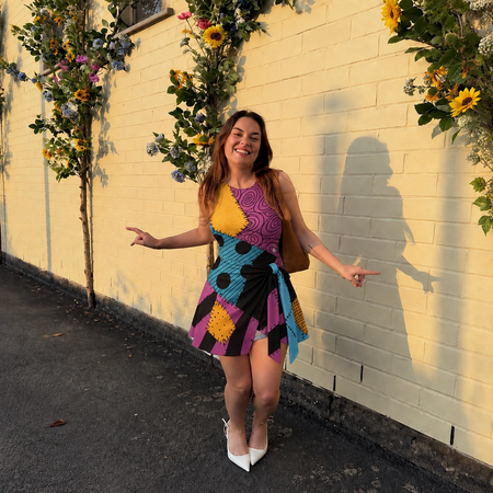 Review by Brandon. Taylor - Spooky Patchwork Stitched Ragdoll Gothic Pumpkin Queen Halloween Tennis Dress Skirt