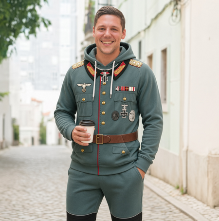 Review by Logan C. Martin - HG WW2 Leo Geyr Von Schweppenburg-Pazer Group West Costume Hoodie Sweatshirt T-Shirt Tracksuit CSHGC088