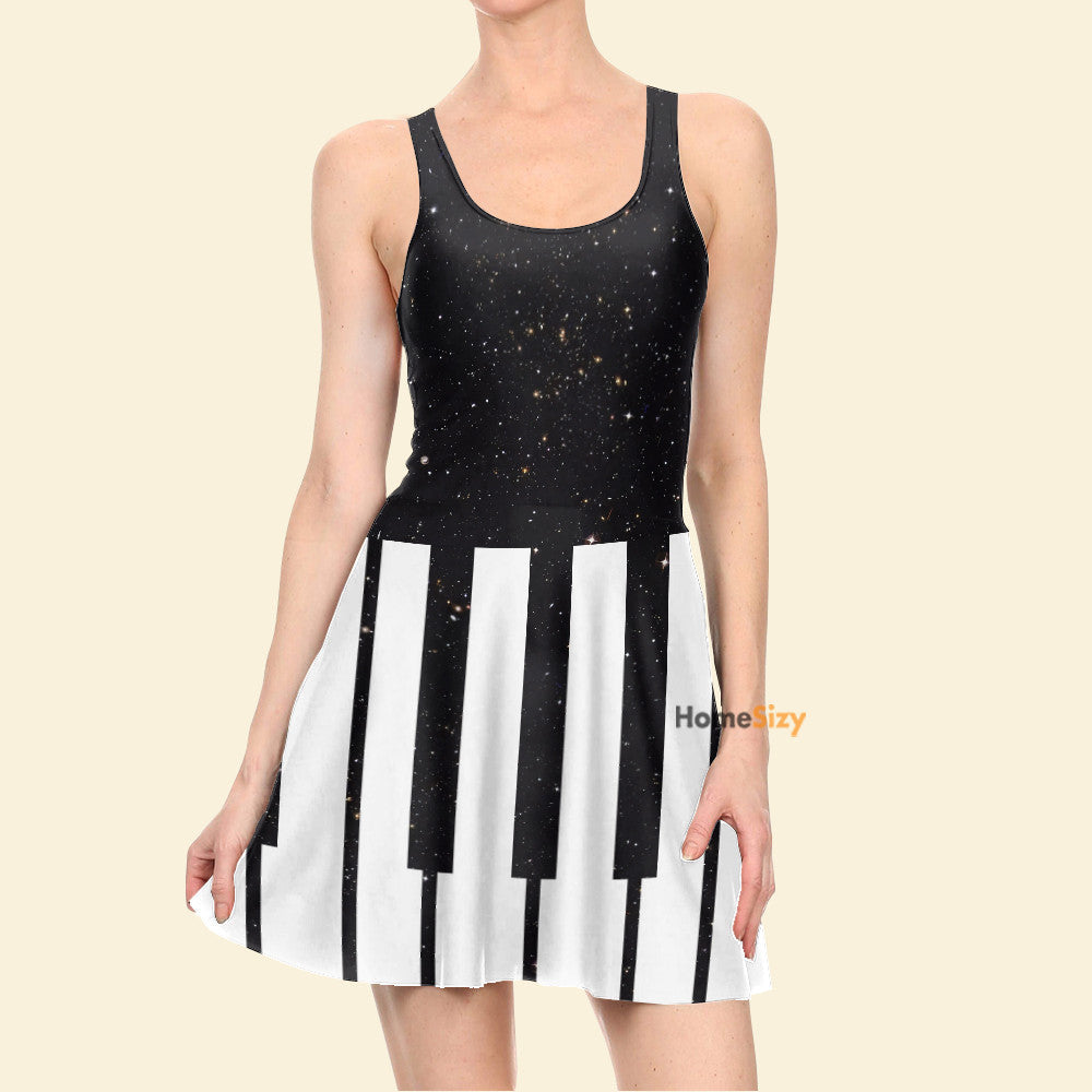 Homesizy Piano Costume Cosplay  Skater Dress