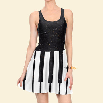 Homesizy Piano Costume Cosplay  Skater Dress