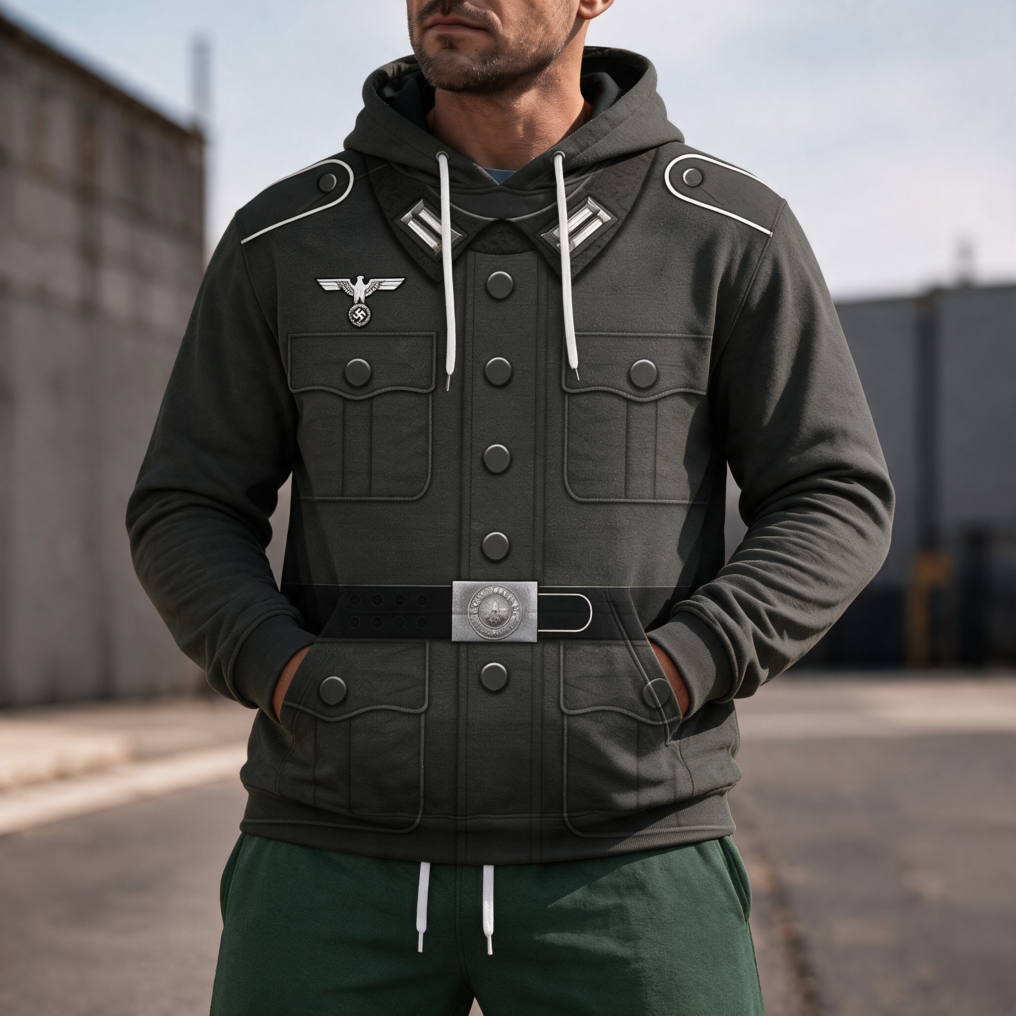 2HG_Basic_German_Army_Uniform _Private_Soldier_Costume_Hoodie_Sweatshirt_T Shirt_Tracksuit_CSHGC029
