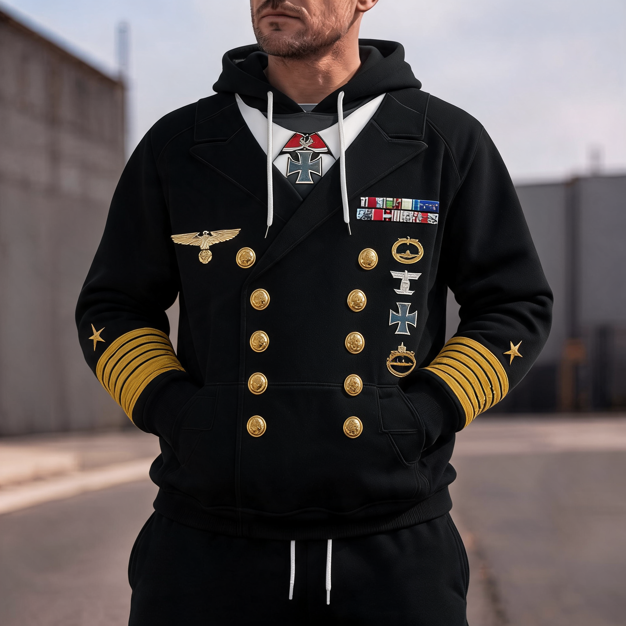 2HG_Karl_Donitz_President_of_Germany_Costume_Hoodie_Sweatshirt_T Shirt_Tracksuit_CSHGC017