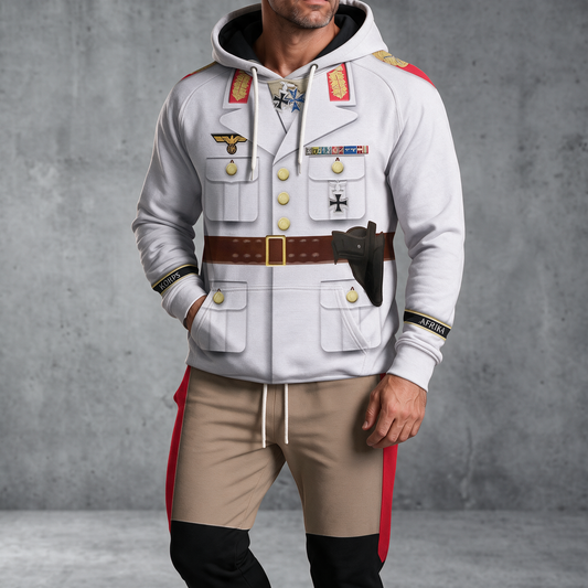 HG_Erwin_Rommel_WWII_German_Soldier_Costume_Hoodie_Sweatshirt_T Shirt_Tracksuit_CSHGC102
