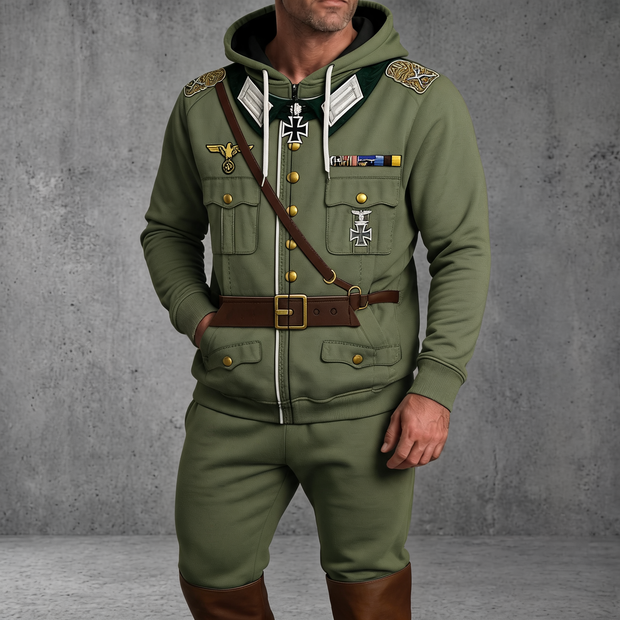 HG_Gerd_Von_Rundstedt_German_Military_Officer_Costume_Hoodie_Sweatshirt_T Shirt_Tracksuit_CSHGC100