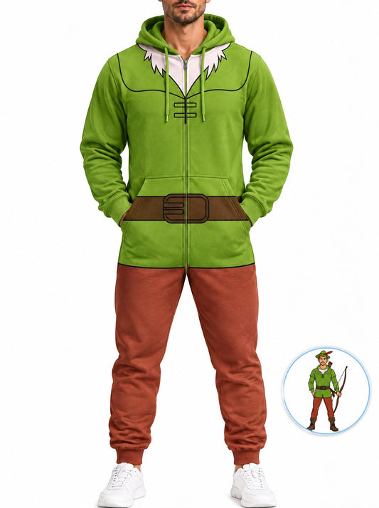 homecostumes forest archer outlaw costume one piece onesie costumes cosplay