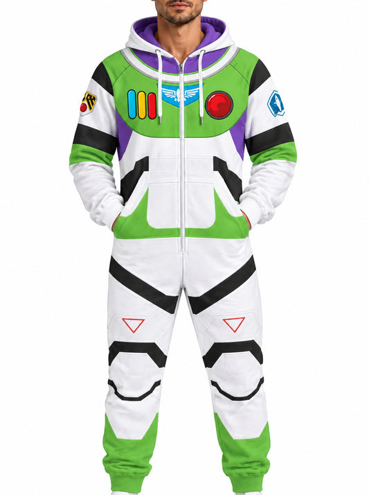 homecostumes futuristic white green purple galactic space ranger defender halloween one piece onesie costumes cosplay