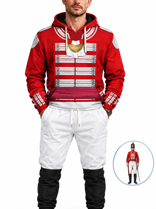 homecostumes hb 33rd foot 1st yorkshire west riding officer flank company full dress 1812 1815 uniform all over print hoodie sweatshirt t shirt tracksuit cshbc034 costumes cosplay