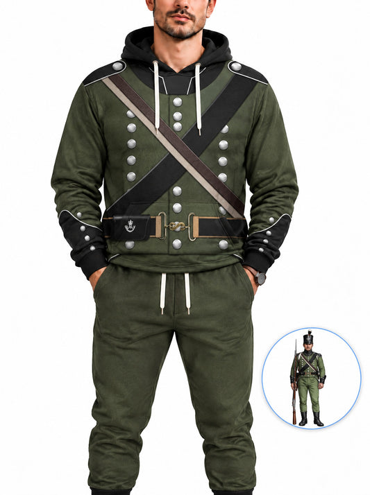 homecostumes hb 95th rifle regiment rifleman 1806 1815 uniform all over print hoodie sweatshirt t shirt tracksuit cshbc010 costumes cosplay
