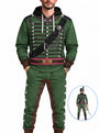 homecostumes hb 95th rifles uniform british army captain all over print hoodie sweatshirt t shirt tracksuit cshbc011 costumes cosplay