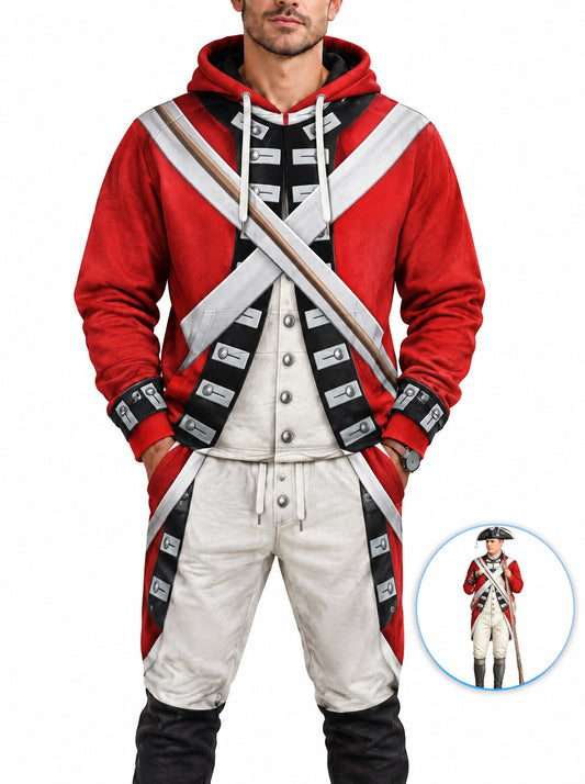 homecostumes hb british army red coat hoodie sweatshirt t shirt tracksuit cshbc042 costumes cosplay