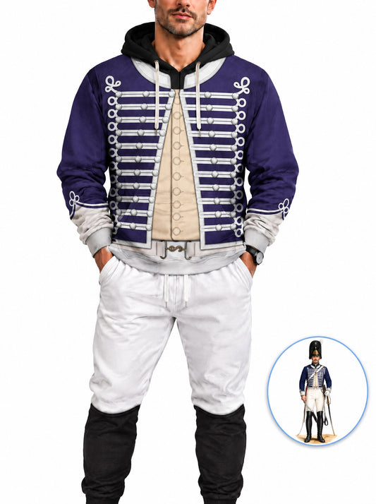 homecostumes hb british light dragoon officer 1796 1802 uniform all over print hoodie sweatshirt t shirt tracksuit cshbc022 costumes cosplay
