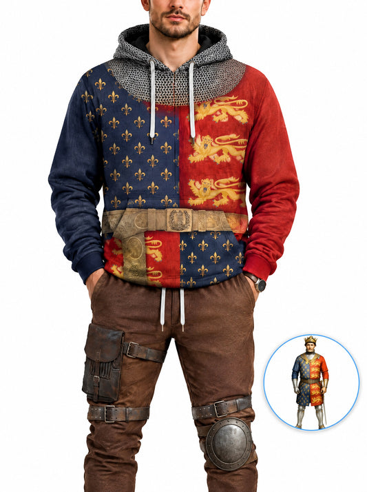 homecostumes hb henry v of england costume hoodie sweatshirt t shirt tracksuit cshbc087 costumes cosplay