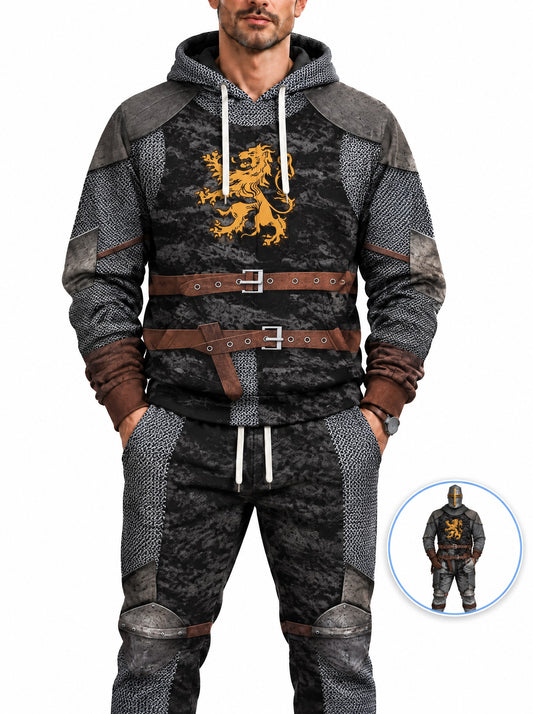 homecostumes hb heraldic knight black costume hoodie sweatshirt t shirt tracksuit cshbc099 costumes cosplay