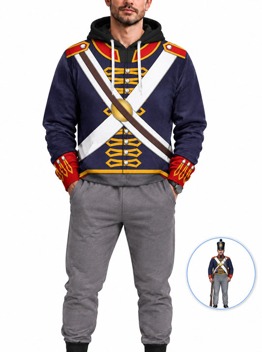homecostumes hb royal foot artillery gunner 1806 1815 uniform all over print hoodie sweatshirt t shirt tracksuit cshbc021 costumes cosplay