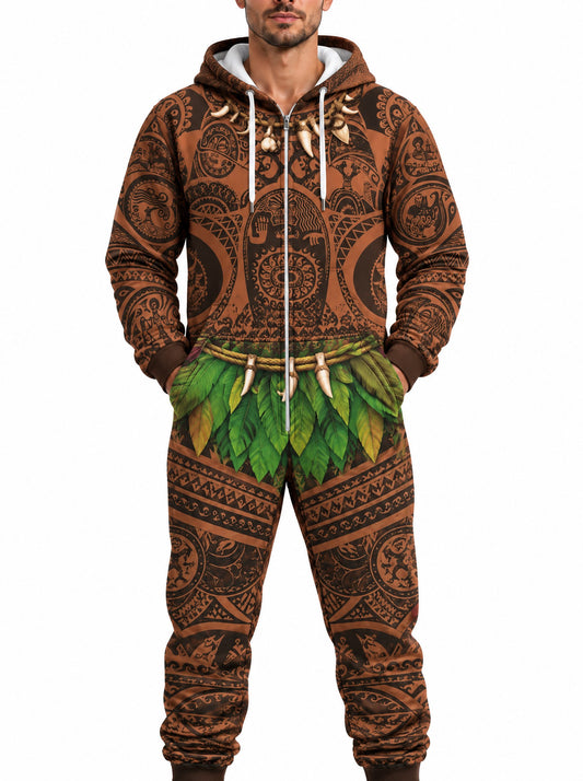 homecostumes legendary island hero tribal tattoo fishhook halloween one piece onesie costumes cosplay