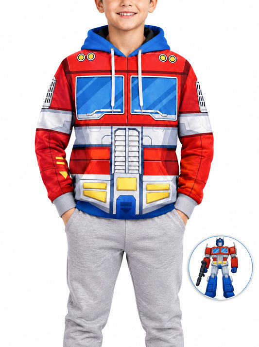 homecostumes red commander bot kid costume cosplay hoodie sweatshirt t shirt costumes cosplay