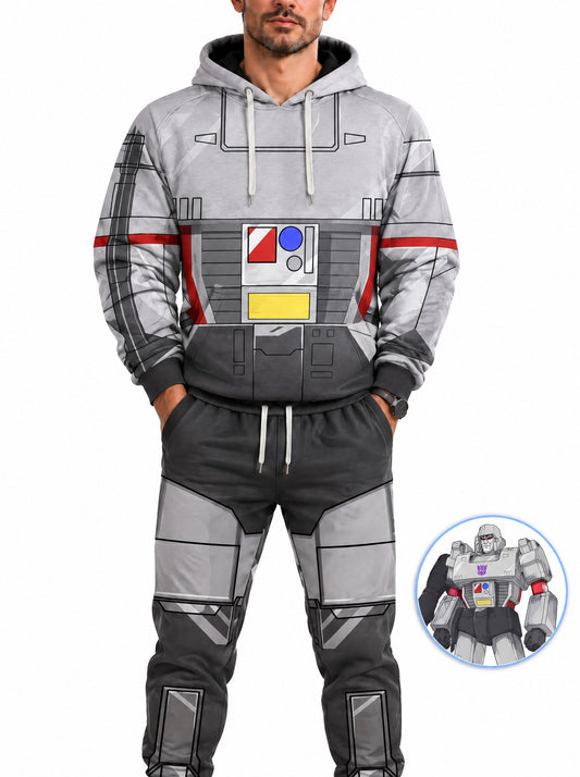 homecostumes robo grey warlord bot robo warriors cosplay costume hoodie set costumes cosplay