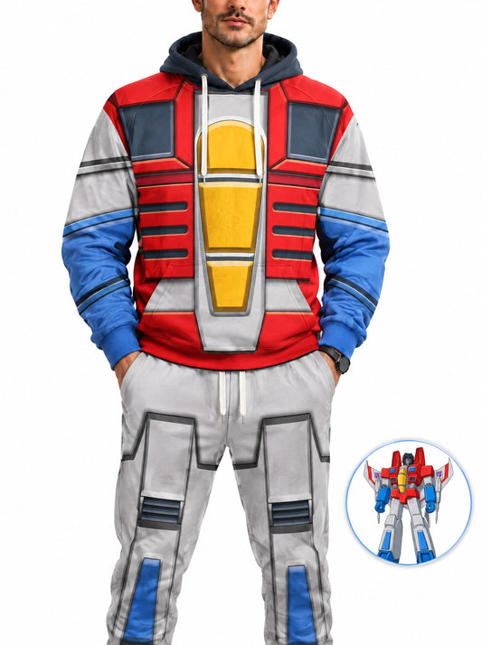 homecostumes robo jet bot robo warriors costume cosplay hoodie set costumes cosplay