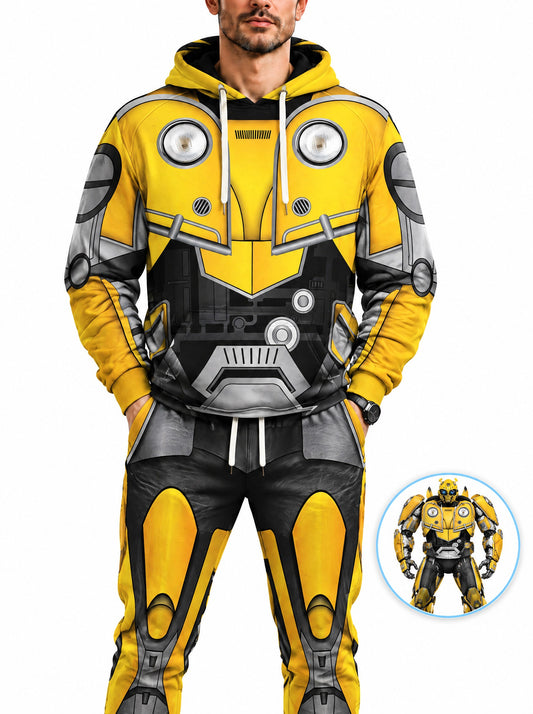 homecostumes robo yellow bot costume cosplay hoodie tracksuit costumes cosplay