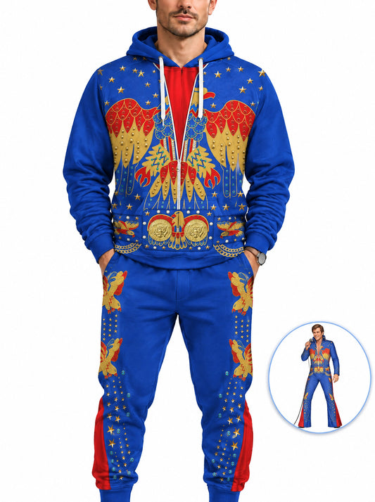homecostumes the king singer eagle blue costume fandom hoodie sweatshirt sweatpants costumes cosplay