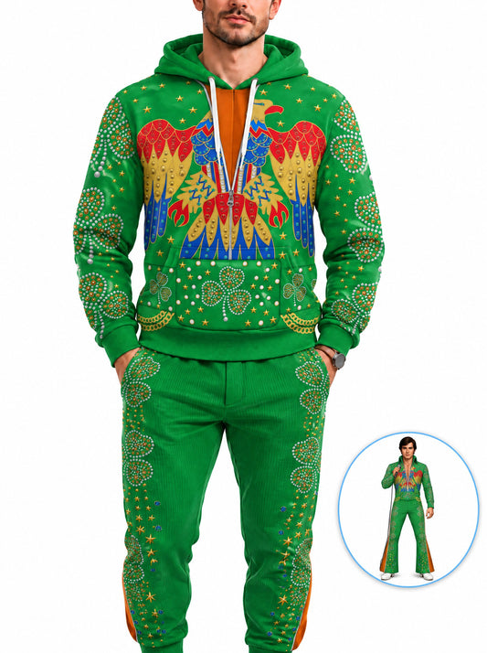 homecostumes the king singer eagle costume green fandom hoodie sweatshirt sweatpants costumes cosplay