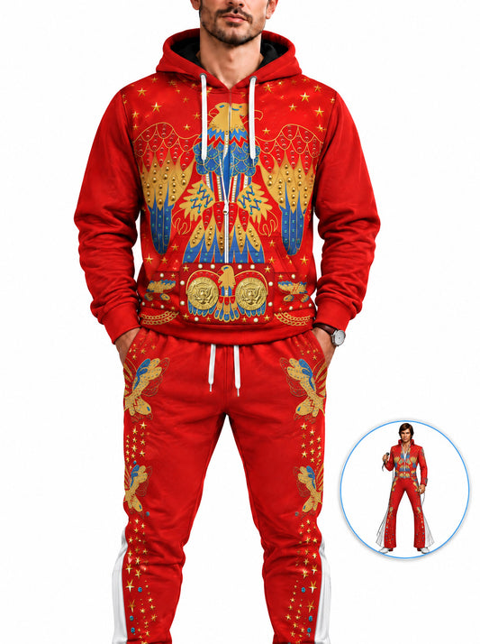 homecostumes the king singer eagle red costume red fandom hoodie sweatshirt sweatpants costumes cosplay