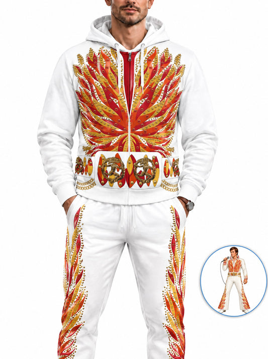 homecostumes the king singer flame outfit costume fandom hoodie sweatshirt sweatpants costumes cosplay