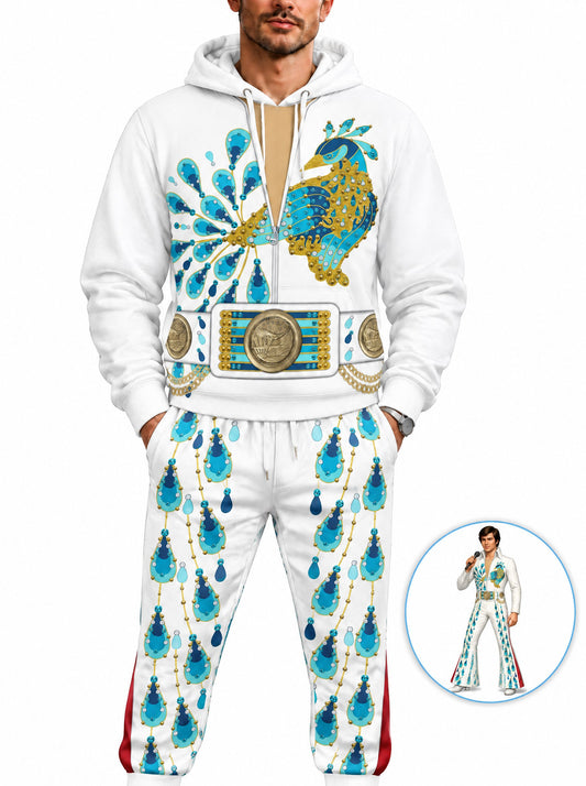 homecostumes the king singer peacock outfit costume fandom hoodie sweatshirt sweatpants costumes cosplay