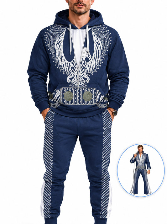 homecostumes the king singer silver phoenix costume blue fandom hoodie sweatshirt sweatpants costumes cosplay