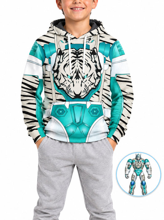 homecostumes tigatron beast wars kid costume cosplay hoodie sweatshirt t shirt costumes cosplay