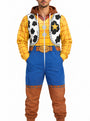 homecostumes yellow plaid cow print sheriff western cowboy halloween one piece onesie costumes cosplay