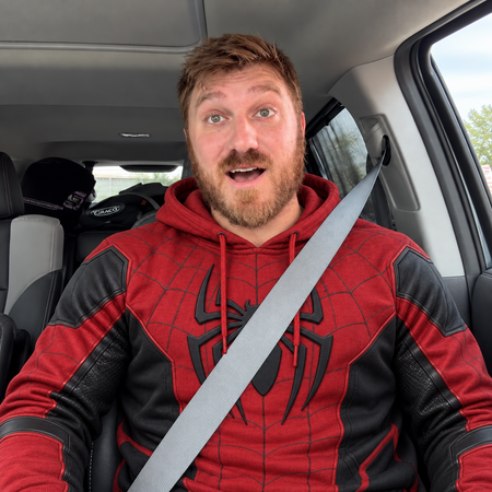Review by Megan Leigh Thompson - Red Black Web Slinger Superhero Arachnid Halloween Shirt 3D AOP Hoodie